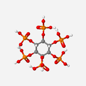 Ein Molekül Phytinsäure, animiert.