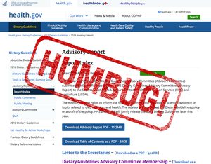 Der Advisory Report des U.S. Ernährungs-Ausschusses ist Humbug.
