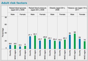 WHO Statistik 2012 über Risikofaktoren im Alter 